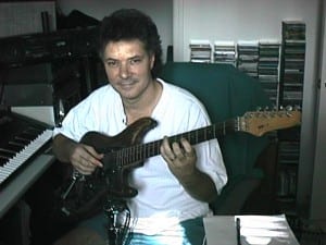 Stuart Redd in home studio.